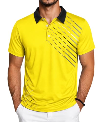 Image of ZITY Golf Polo Shirts for Men Short Sleeve UPF 50+ Athletic Tennis T-Shirt