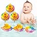 Playahoy Duck Tubing Floating Bath Toys for Boys and Girls Bathtub Float Play Connecting Rings with Ducks for Baby Toddlers and Kids