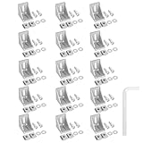 Aibelity 15stk Befestigungsmaterial Winkel Set, Aluprofil 30x30 Nut 6 Aluminium...