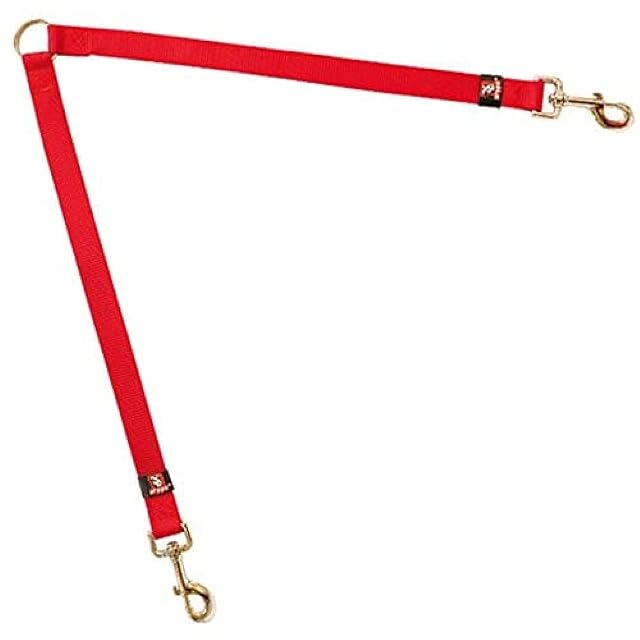 Arppe 4077011501 Acople Dos Perros Nylon Basic, Rojo