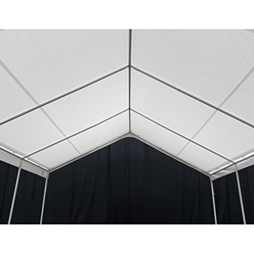 Hercules Canopy Size: 11'6" H X 18' W X 20' D, Color: White #TOP2