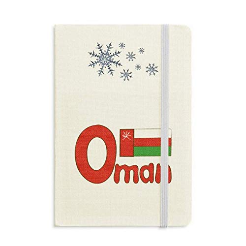 Carnet Oman rouge et vert avec pages épaisses pour l'écriture quotidienne
