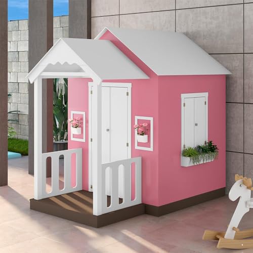 Casinha de Brinquedo MDF com Varanda Artesanal, Gran Belo