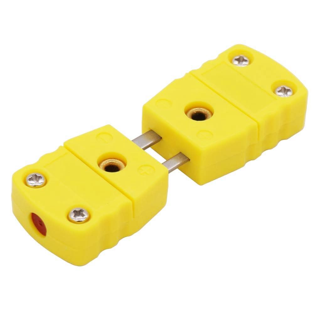 2 Connettori Femmina Per Termocoppia Tipo K Uxcell, Colore Giallo/argento