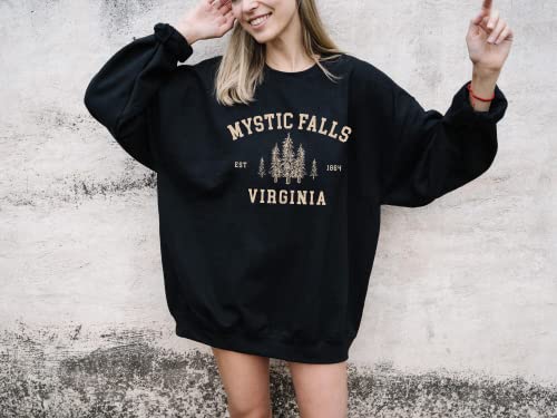 Mystic Falls Virginia Sweatshirt - Salva.tore Vampire Dia.ries Sweater; Virginia Crewneck Sweatshirt2