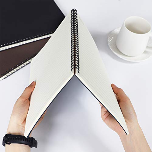 Eusoar B5 Spiral Journal Notebook, 3 Pack 7.3"X10.2" 120 Pages Hardcover Lined Travel Writing Notebooks Journal, Students College Office Business Subject Diary Ruled Spiral Book Journal #TOP4