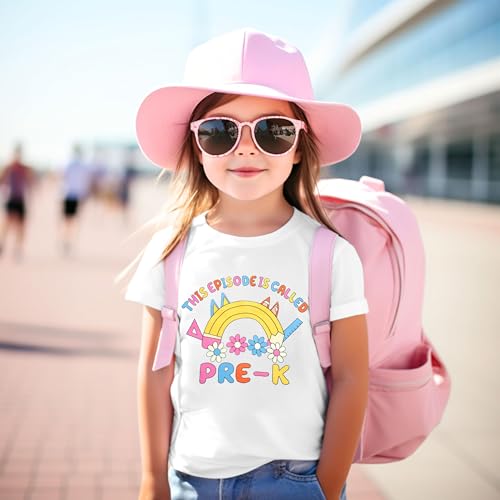 First Day of Kindergarten Shirt：Toddler Boy Girls Back to School Shirt Funny Graphic Short Sleeve Tee Summer Top2