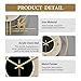 HEBOIX Modern Wall Clock for Living Room,Large Gold Decorative Wall Clock with Light,Creative Silent Clock Battery Operated for Kitchen/Entryway/Bedroom/Office/Dinning Room Metal Wall Decor