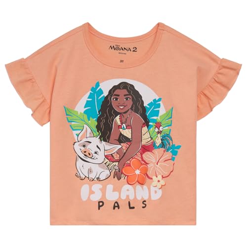 Image of Disney Princess Girls' 2-Piece T-Shirt and Leggings Set Toddler to Big Kid | 2-Piece Coordinated Set, Elastic Waistband Leggings, Breathable Cotton Fabric