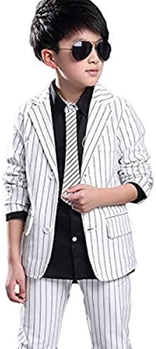 Happy Cherry Kids Boys' Suit 2 Button Tuxedo with No Tail 2-Pieces Sets