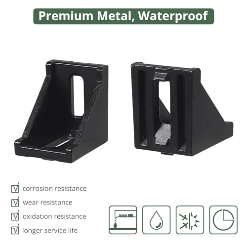 EYPINS 10 x Staffa Angolare in Lega di Alluminio