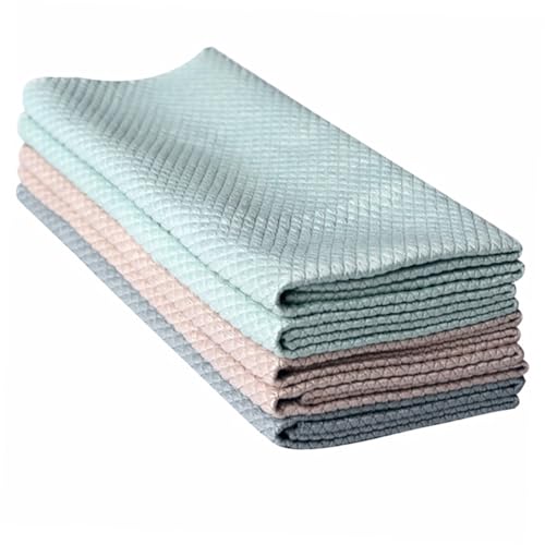TOYZFRIENDY 5 Piezas Paños de Cocina Microfibra Absorbentes Sin Toallas Multiusos para Limpieza Hogar Vehículo y Cocina Suaves y Permeables Colores Aleatorios Color Aleatorio Color Aleatorio