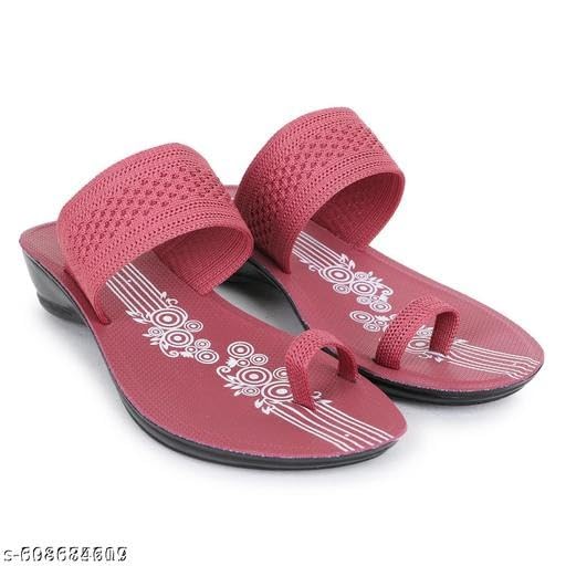 Image of Women's Stylish Solid Colour Flip Flop Slippers Comfortable,Lightweight,Versatile Styling Sl378