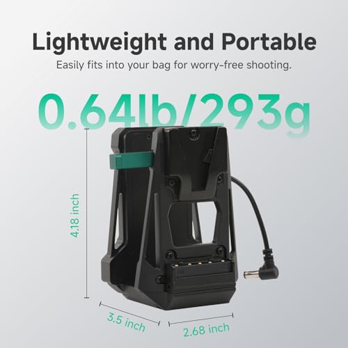 Placa de batería de montaje en V compacta con adaptador V-Lock CC para cámara ENG de vídeo 4