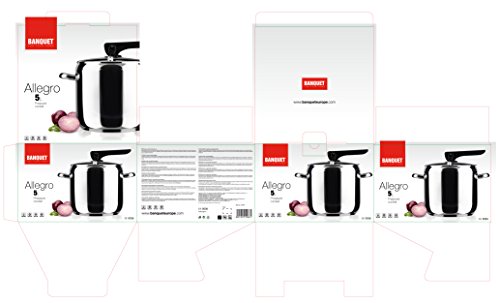 Olla a presión Acero inoxidable 3.3 L Banquet miniatura 3