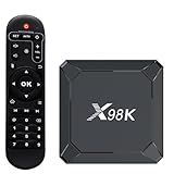 chrox android 12.0 tv box 4 gb ram 32 gb rom tv box x98k rk3528a 64 bit quad core con doppio wi-fi 2.4g/5.0g, bt 4.0/ 3d ultra hd 4k/ h.265 10m/100m lan/usb 3.0 smart tv box,4gb+32gb