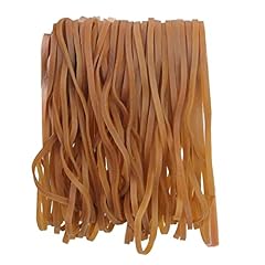 53 Anelli in Gomma, 200 x 4 mm Elastici Larghi Rotondi di Caucciù per Ufficio Casa Scuola (Marrone)