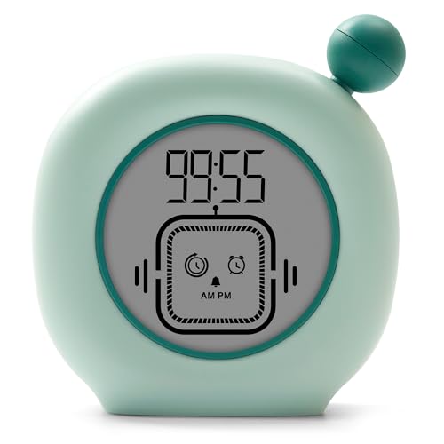 VEWINGL Visual Timer for Kids - 99 Minute Digital Timer/Clock/Alarm for Classroom, Homework, Screen Time - Adjustable Autism, ADHD, and Time Management Tool (1, Green & Dark Green)
