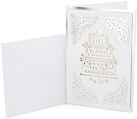 Hallmark Signature Wedding Card (Live Laugh Love)