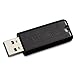Produktbild Verbatim PinStripe USB-Stick, 32GB, USB 3.2 Gen 1, USB Speicherstick, externer Speicher für Laptop Notebook Ultrabook TV Autoradio, USB-3, Datenstick mit Schiebemechanismus, schwarz