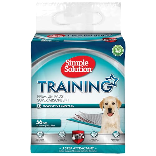 Simple Solution Empapadores Perros y Cachorro Premium, Pack de 56 Blanca
