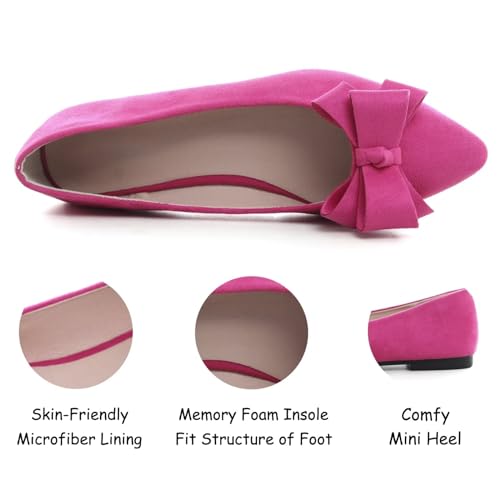 Image of SAILING LU Women's Bow-Knot Pointed Toe Ballet Flats