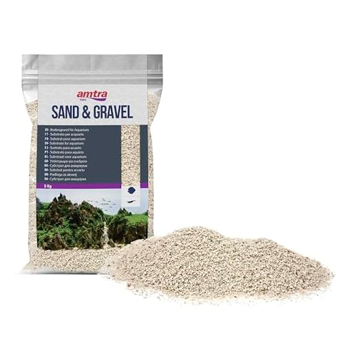 Amtra Quarzo bianco Avorio - Sabbia per acquari al quarzo bianco fine, per acqua dolce o salata, grani 1-3mm, Quantità 5 kg
