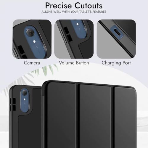 Image of Robustrion Case for Moto Pad 70 Pro 13 inch Cover Case with [Pencil Holder] [Soft Flexible Case] for Motorola Pad 70 Pro 13 inch Cover Case [Auto Sleep Wake Support] - Black
