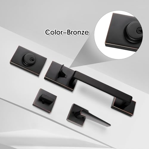 Image of NEWBANG Keyed Entry Handleset Aged Bronze