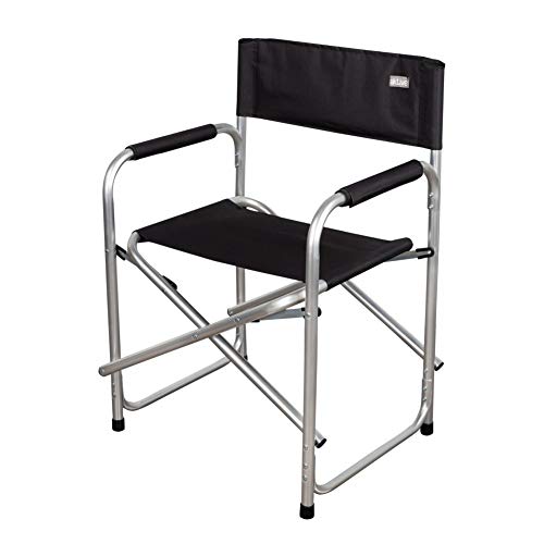 AKTIVE Silla Director Plegable, Camping, Negro, 62617