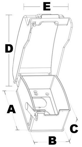 Morris 38912 While In-use Die Cast Metal Weatherproof Cover with 1 Gang Vertical, Aluminum/White