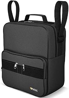 iMedic Deluxe Wheelchair Bag - Wheelchair Backpack  Wheelchair Shopping Bag - Electric Wheelchair Accessories - Attaches to The Handles to Provide Useful Wheelchair Storage (Black)