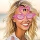 YSJCHEBS 3 Stück Flamingo-Anziehbrillen, Lustige Sonnenbrillen, Neuartige Brillen, Sonnenbrillen Im Hawaiianischen Stil, Flamingo-Sonnenbrillen, Party-Anziehaccessoires