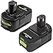 2 Stück Exemoro 18V 5,5Ah für Ryobi Akku für Ryobi 18V RB18L50 RB18L40 RB18L25 RB18L15 P108 P107 P105 P104 akku für Ryobi mit LED MI 4 günstig Kaufen-2 Stück Exemoro 18V 5,5Ah für Ryobi Akku für Ryobi 18V RB18L50 RB18L40 RB18L25 RB18L15 P108 P107 P105 P104 akku für Ryobi mit LED