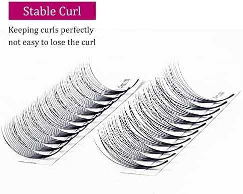 Premade Lash Fans 10D 0.07 Volume Lash Extensions Soft Individual Lashes Premade Fans Eyelash Extensions Russian Pre Fan Lash Extensions (10D-0.07-D, 8-14mm) - 4
