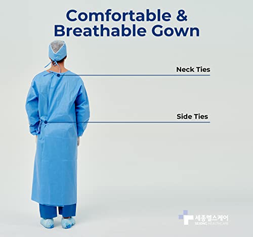 Image of Disposable Non-Surgical Gowns, Non-Woven, Latex Free 10EA (L)
