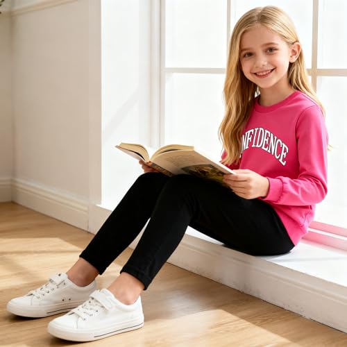 Image of Kids Toddler Girl Clothes Heart Letter Print Long-sleeved round collar top+Letter Print Pants Outfits Set