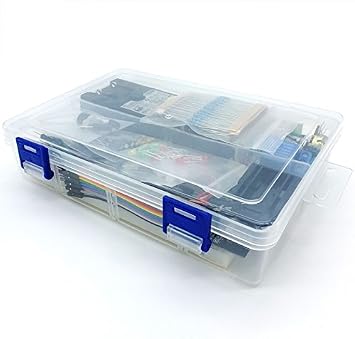 Basic Electronics Starter Kit: Proto kit with 12V supply (EU/UK), sensors and components