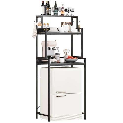 Espelism 3-Tier Mini Fridge Stand with Adjustable