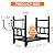GREENER Small Firewood Rack Indoor Log Holder Wood Storage For Fireplace, Heavy Duty Metal Firewood Holder with Removable Holders, Up-Loaded to 120lb, Size: 17.7“L*11.8" W*16.2" H