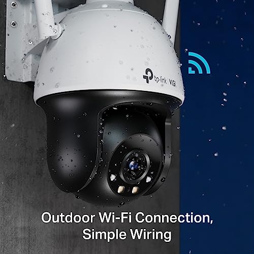Image of TP-Link VIGI C540-W Wireless Outdoor Wi-Fi Pan Tilt Network Smart Security Camera | 24 Hour Full-Color CCTV | 4MP HD | Smart Detection | H.265+ | IP66 Waterproof | Two Way Audio | ONVIF