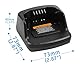 NEWASHAN Ladestation kompatibel mit Motorola Radio XT420 XT460 RMV2080 RMU2020 RMU2040 RMU2043 RMU2080D RMM2050 RAV50 Akku Ladung PMLN6383A PMLN6394A PMNN4434 (EU-Adapter)