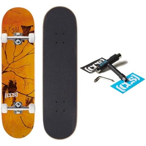 [CCS] x Realtree Camo Skateboard Complete - Blaze - 8.00" Cover