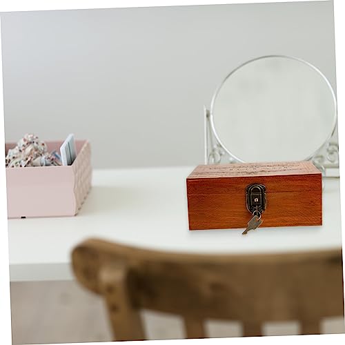 Boîte en bois vintage LIFKOME, le cadeau idéal avec verrou pour la famille