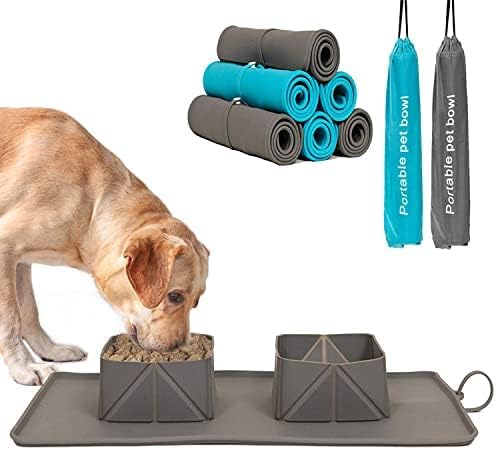 RedHooS Portable Pet Bowl Collapsible Silicone Dog Bowl & Cat Travel Bowl Water & Food Bowl Foldable Double Traveling Dog Water Bowls Pet Feeding Bowl Spill-Proof Placemat for Traveling, Camping 1Pc (B0CJZLVR68) Amazon Price History, Amazon Price Tracker