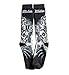 Affliction Misfits Socks, Black with Skull Graphics (US, Alpha, One Size, Regular, Regular, Black (Wings))