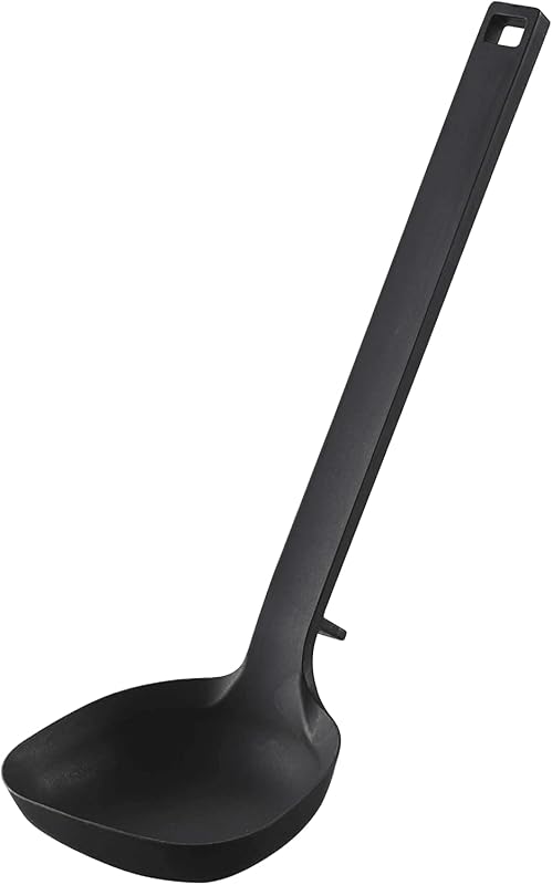 Yamazaki Home Tower Silicone Ladle - Ladle - Silicone, Black