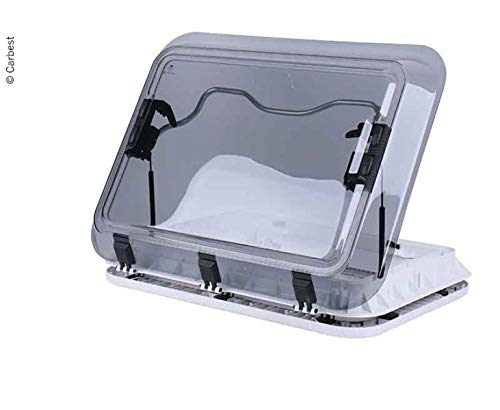 carbest Dachhaube 70x50cm mit Zwangsbelüftung, Haube: Abgetöntes Acrylglas (9329318540)