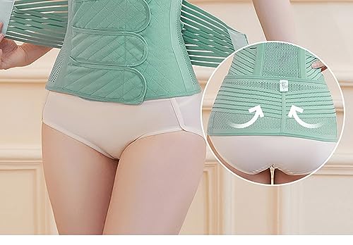 Postpartum Belly Band,Girdle for Postnatal,waist/Pelvis Belt for Tummy Support Back Pain Relief,C-Section Recovery Tummy Control Waist Cincher Body Shaper (Color : Green, Size : L)4