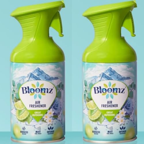 2 x Bloomz Air Freshener Great Outdoors Scent, Mist Spray, 250ml